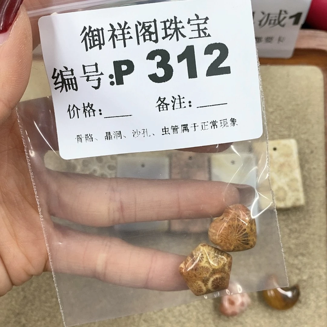 硅化珊瑚（珊瑚玉）P未镶嵌T***a