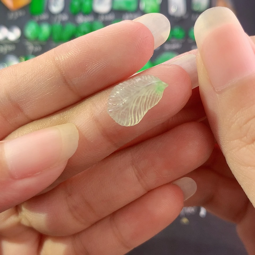 【闪购商品】翡翠未镶嵌颈饰羽毛