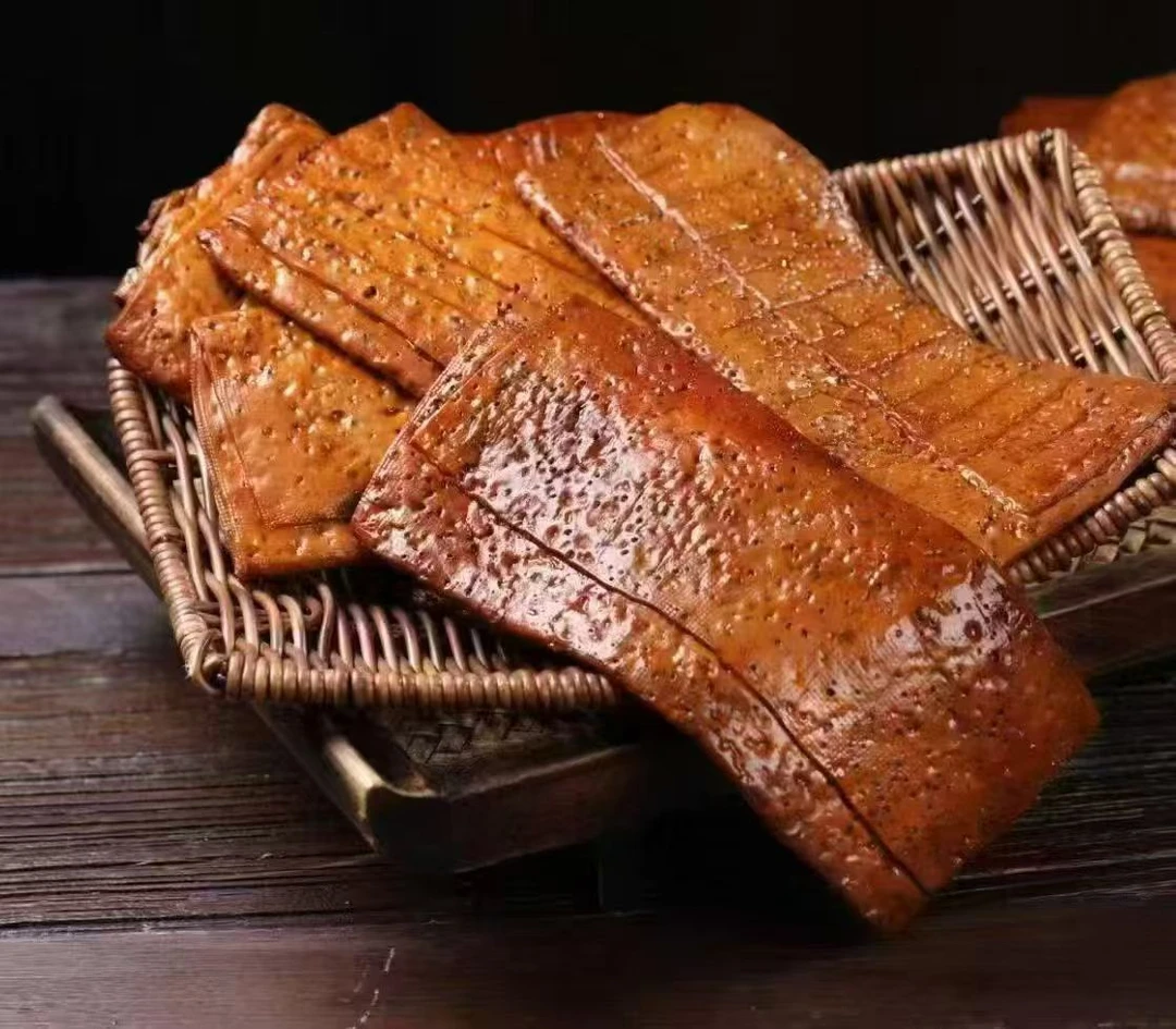 湖南湘潭特产油泼香干油泼牛皮干500g袋装湘菜火爆菜品下饭下酒菜