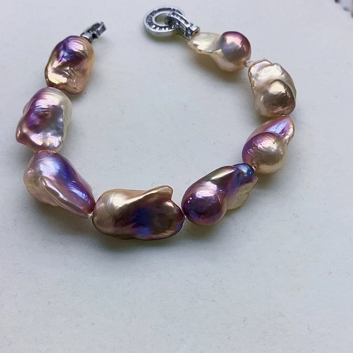 银S925镶嵌淡水珍珠耳饰盈