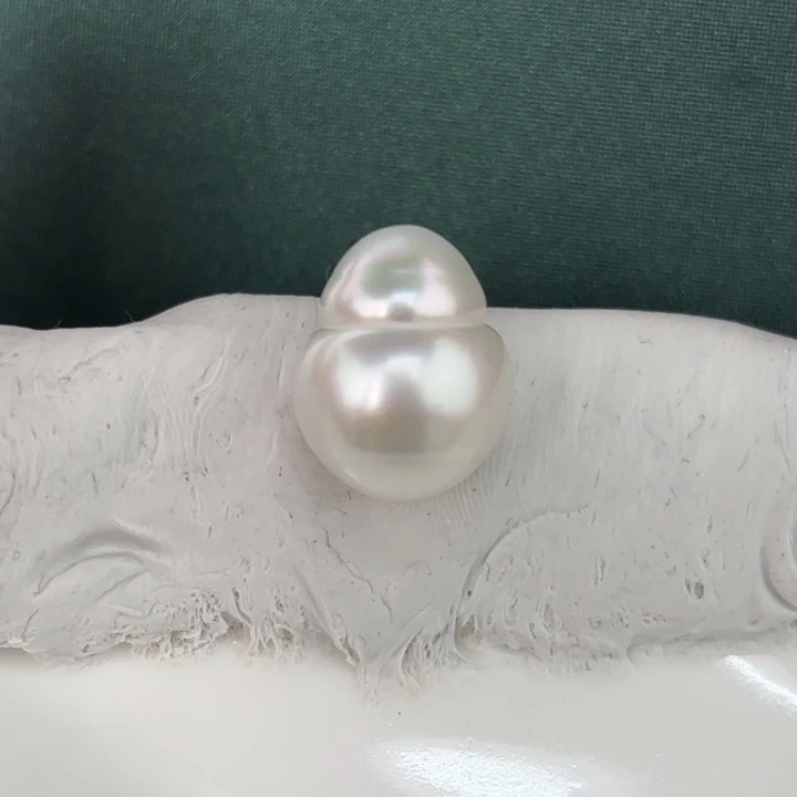 定制海水珍珠未镶嵌裸珠12.1mm澳白裸珠一颗