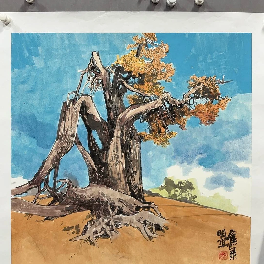 国画亲笔手绘放心去藏