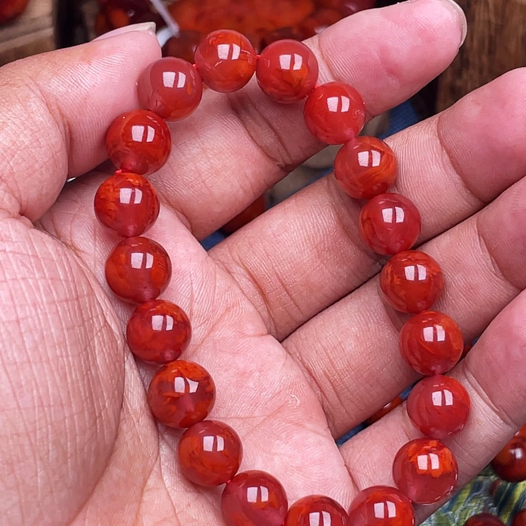 阳****南红玛瑙未镶嵌手链南红瓦西卡10
