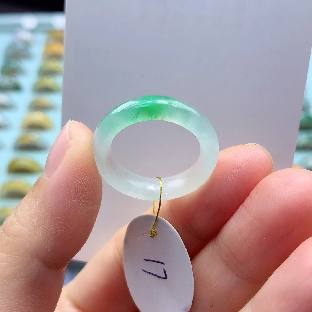 未镶嵌戒指翡翠17圈