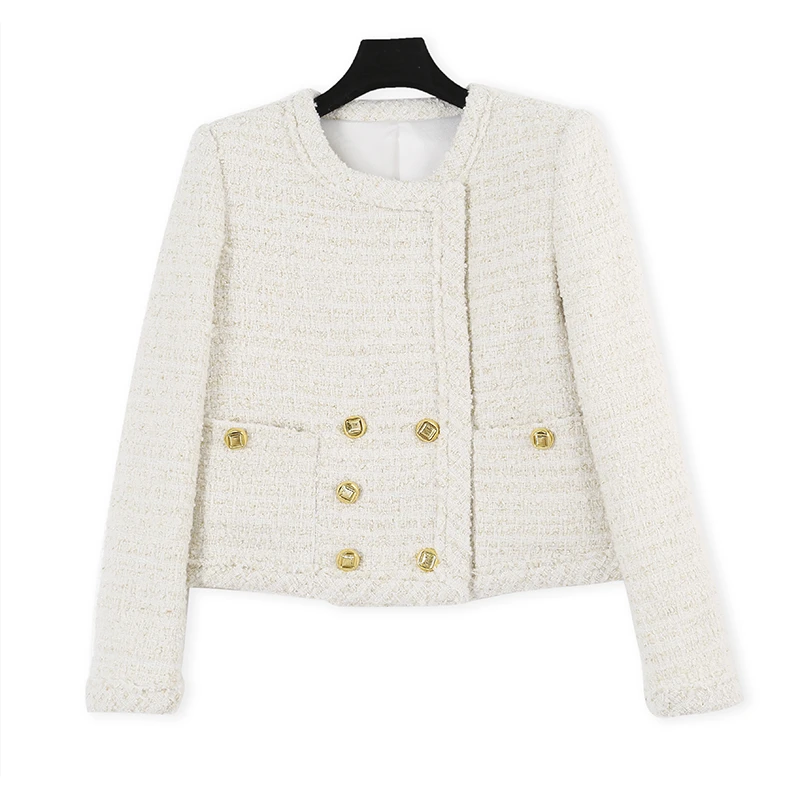 【品牌撤柜剪标】时尚气质小香风短外套轻奢上衣女外套1665