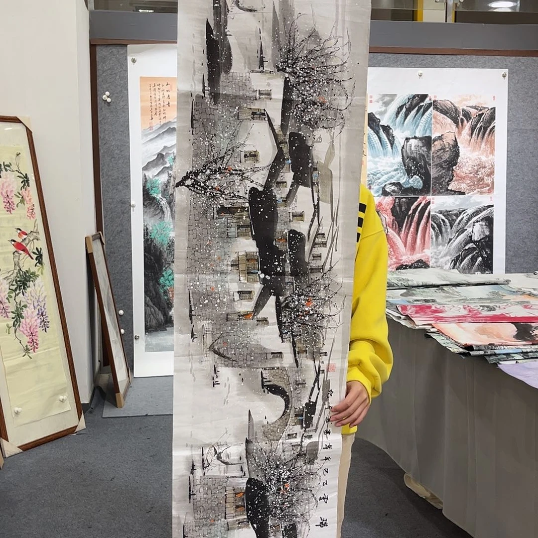 国画TH国画单幅任发140x35