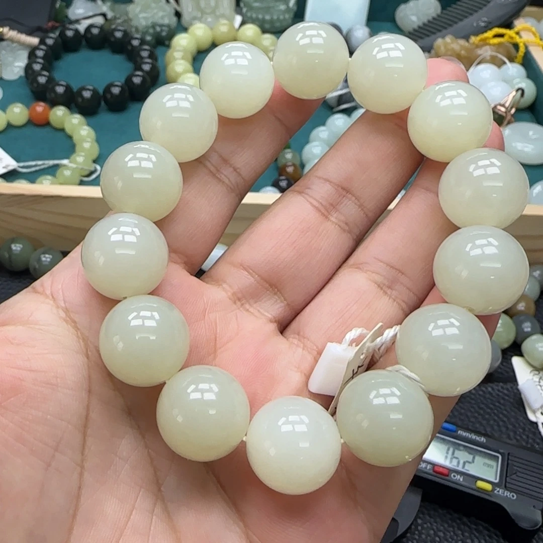 和田玉未镶嵌手链16