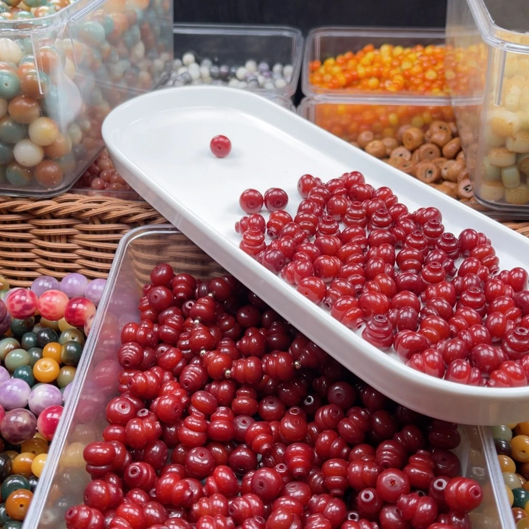 白玉菩提吊坠q12mm/30+5颗莎莎贡红葫芦