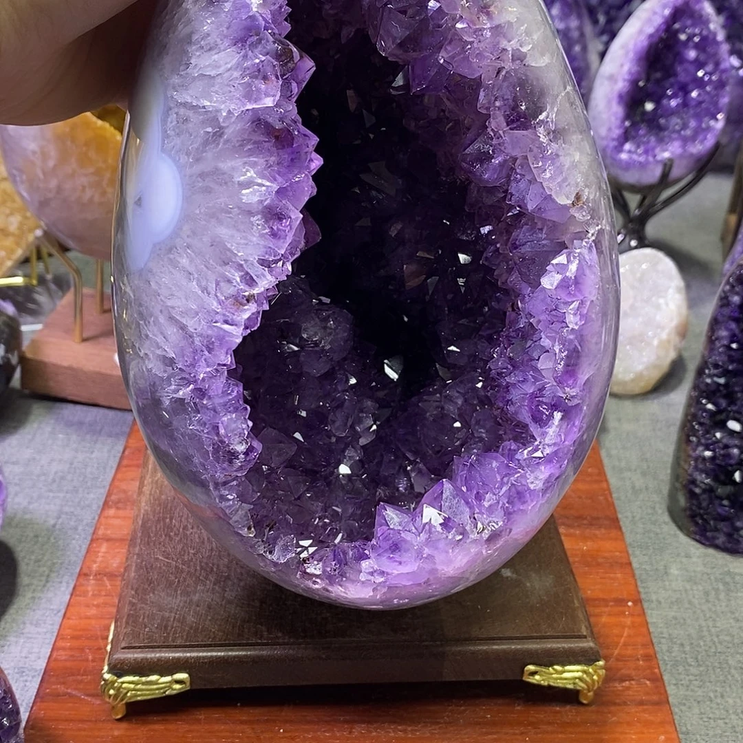 紫晶珠宝半成品未镶嵌