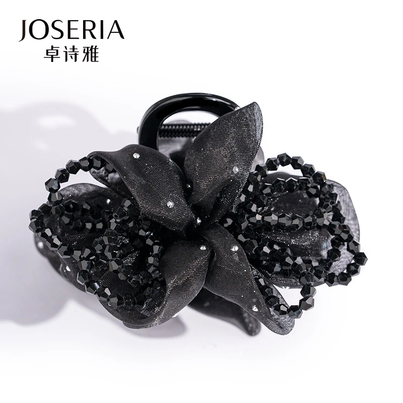 【赫本风】云朵双生花 高级时尚气质抓夹FJ0070