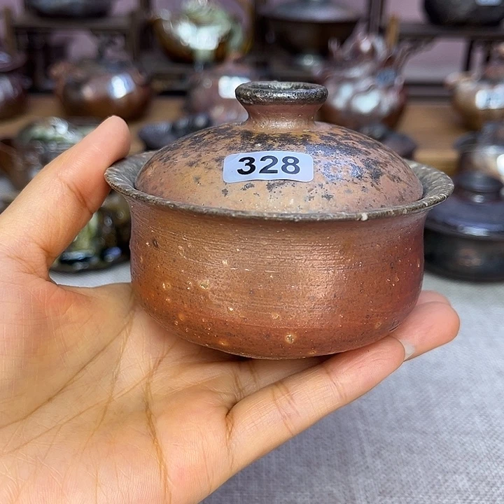 裸柴烧陶瓷手工茶器