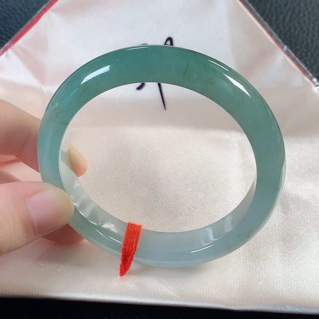 翡翠手镯未镶嵌缅甸天然翡翠手镯57