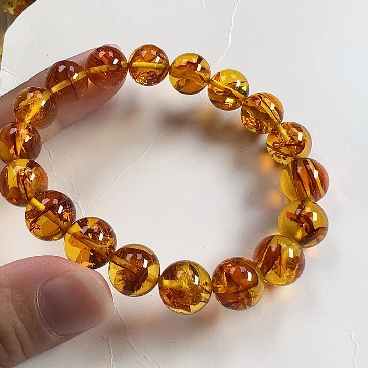未镶嵌项圈琥珀（花珀）