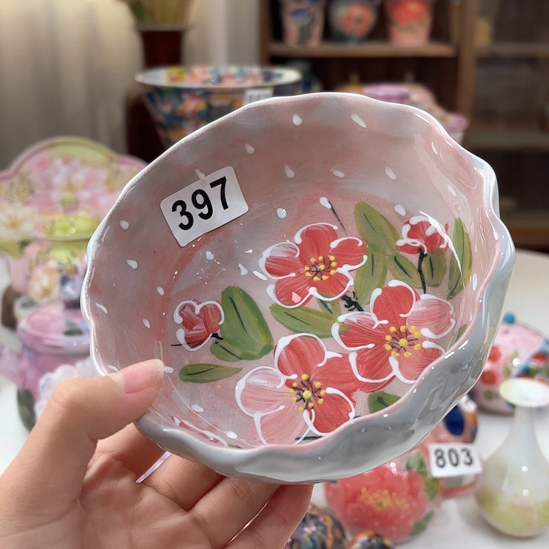 景德镇手绘高温釉下彩陶瓷茶具