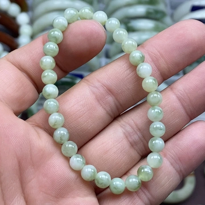 蛇纹石玉未镶嵌手链