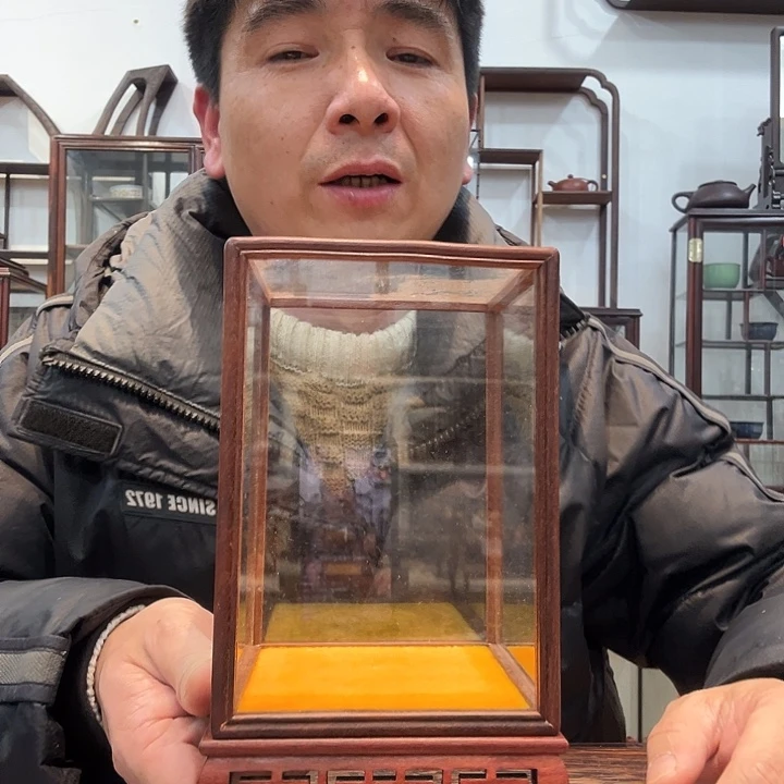 红酸枝木类红酸枝玻璃罩471