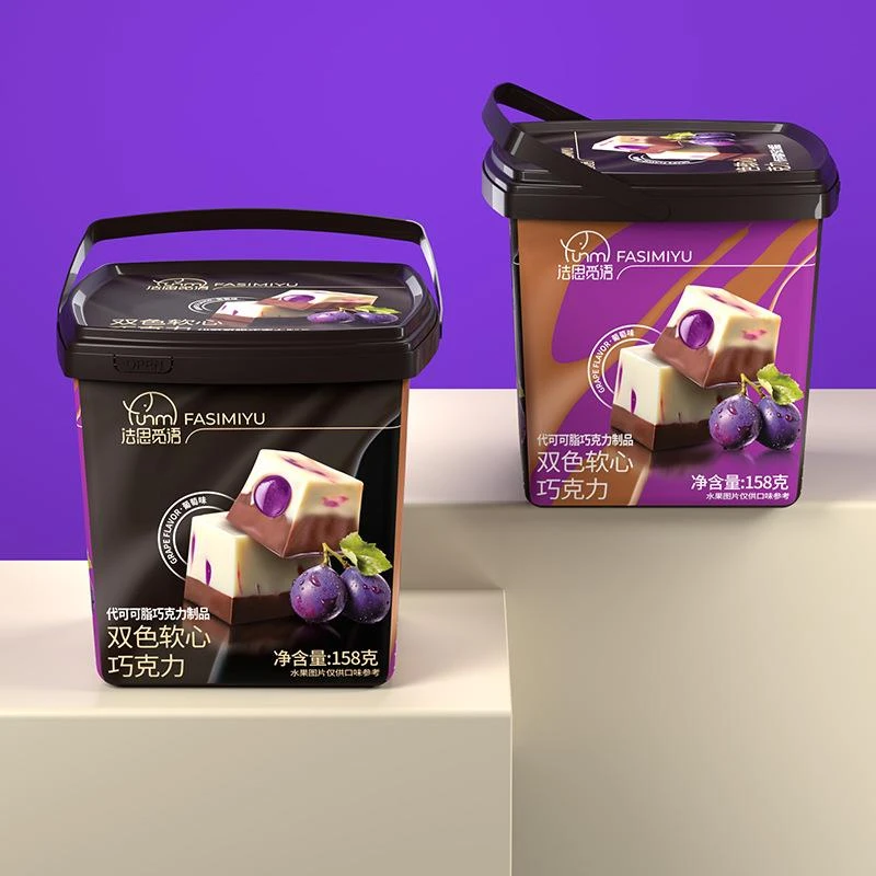 法思觅语双色软心巧力松露婚庆结婚喜糖年货送礼零食桶装