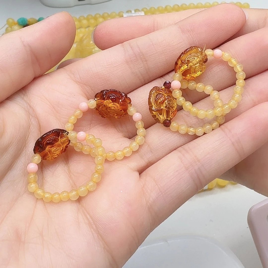 琥珀未镶嵌珠宝奇石