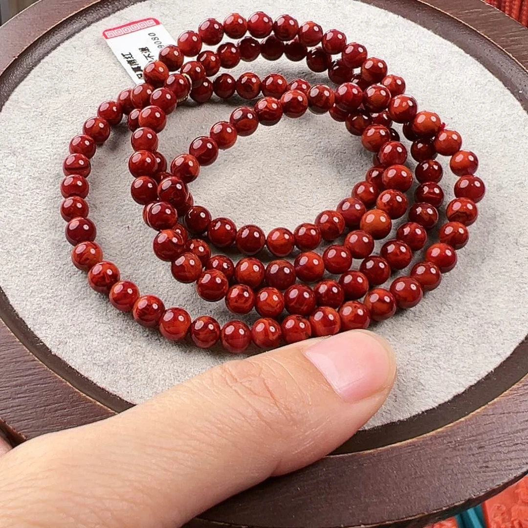 南红玛瑙手串未镶嵌