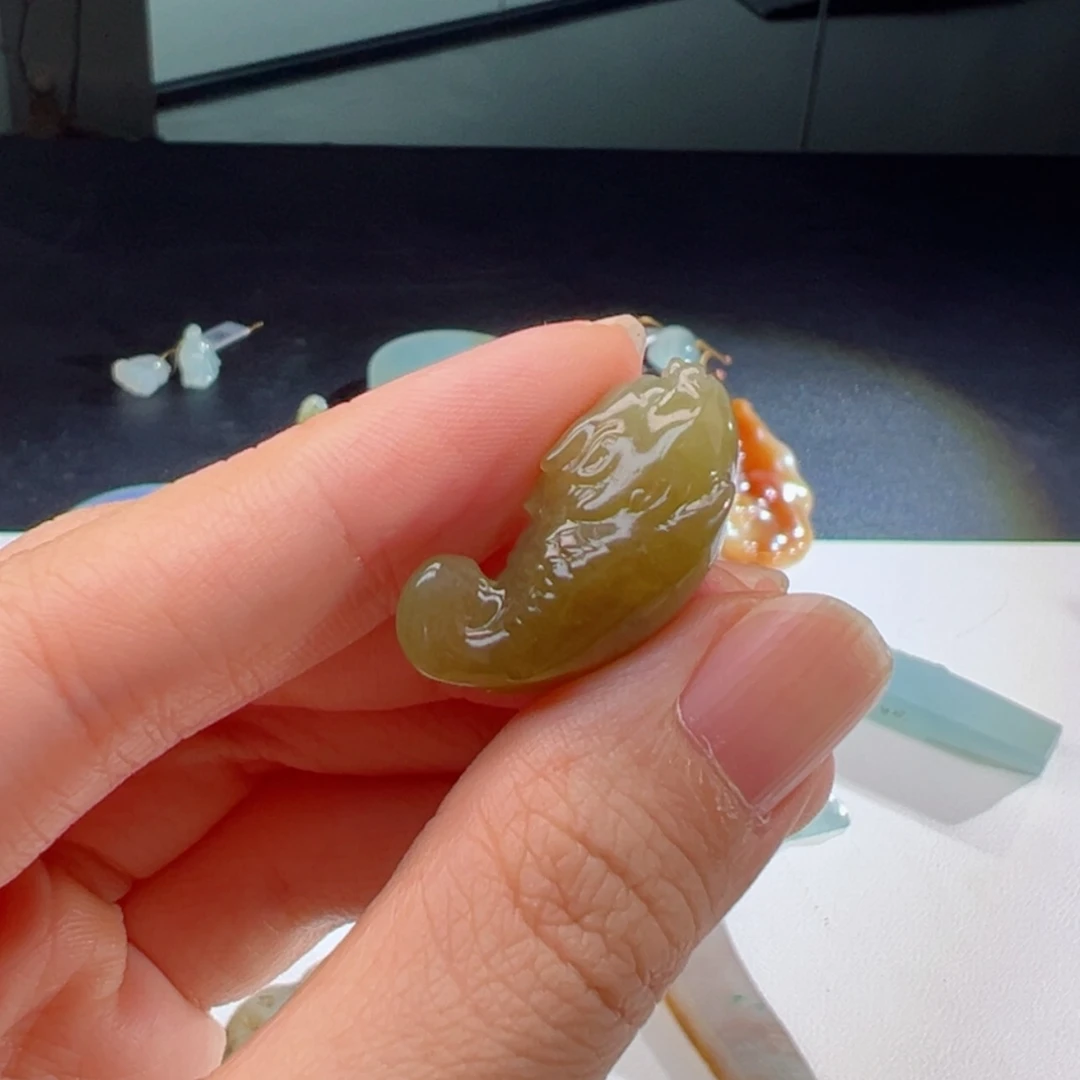 【闪购商品】翡翠颈饰未镶嵌小飞龙