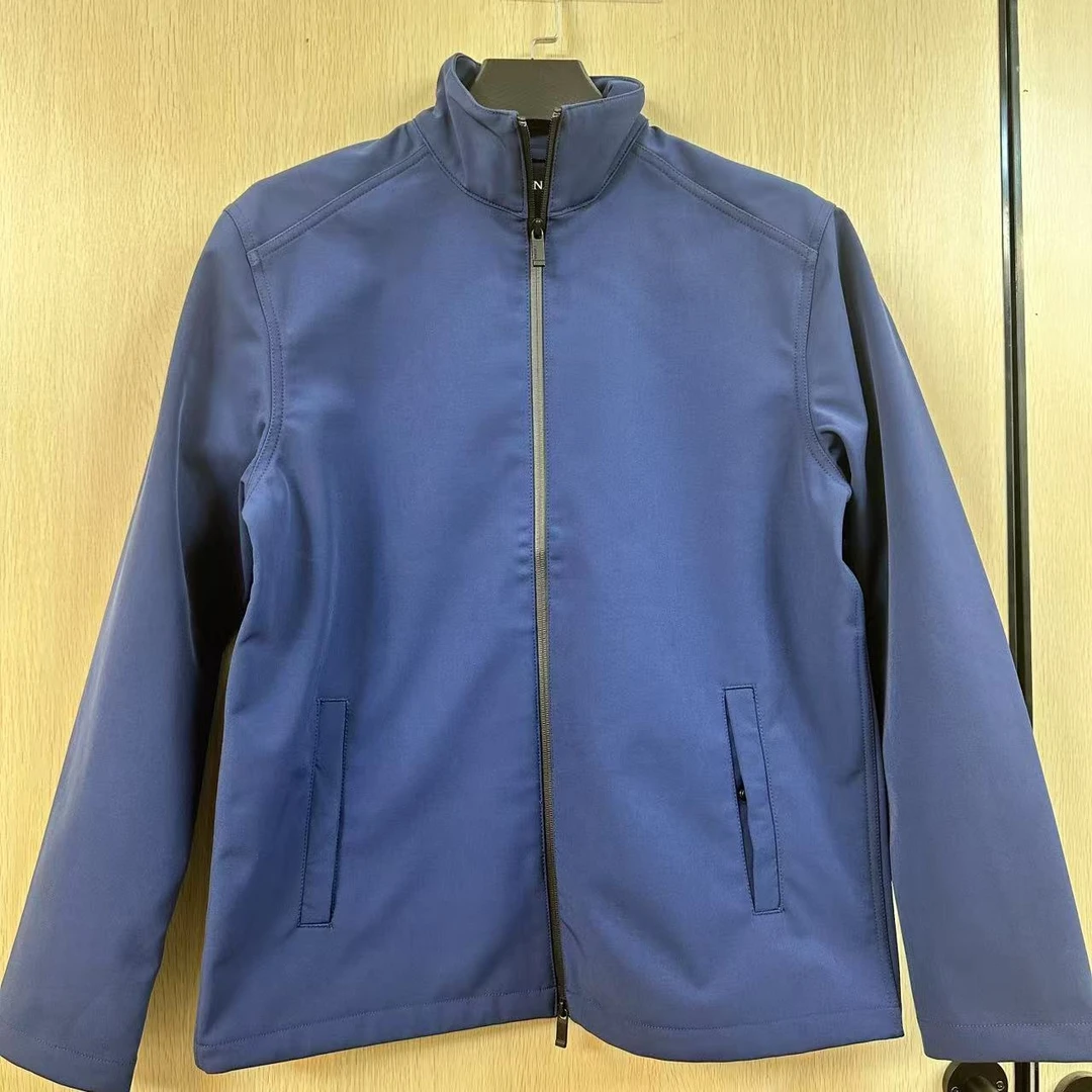 杰家深蓝冲锋衣外套