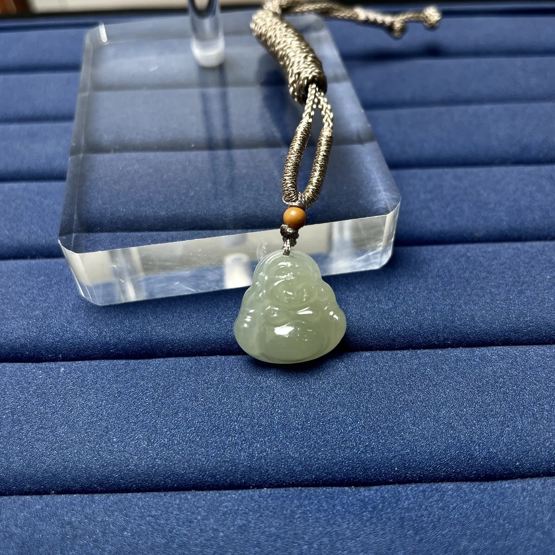 和田玉佛公吊坠带编绳 ZK24111909