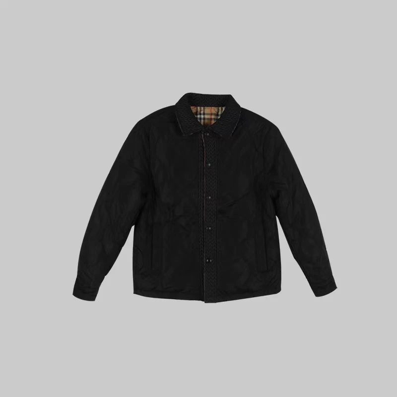 麦穗棉服双面棉衣双面穿经典格子外套