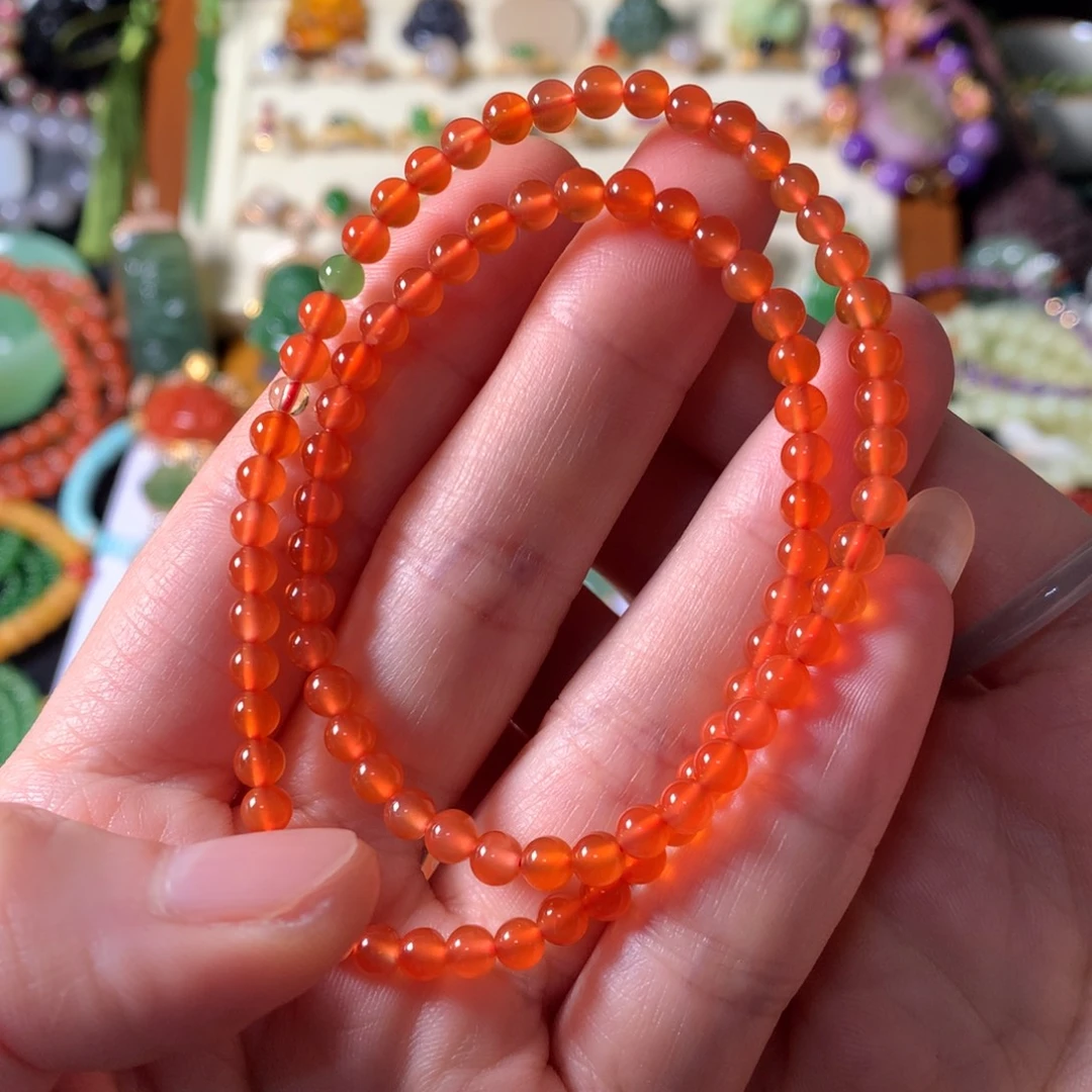 春***妹南红玛瑙未镶嵌手串SL0002