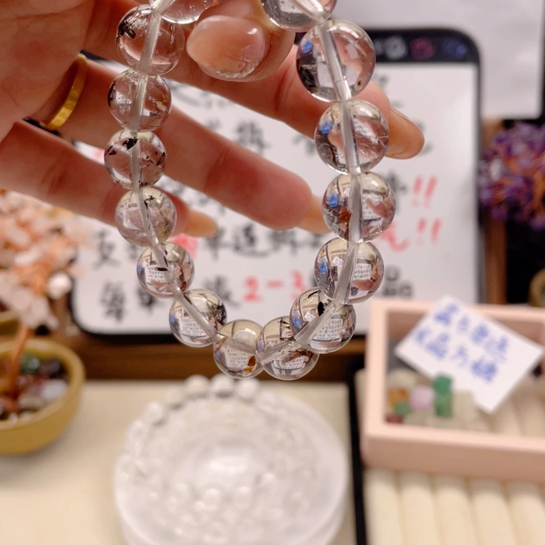 烟晶手链银S925镶嵌我***葵