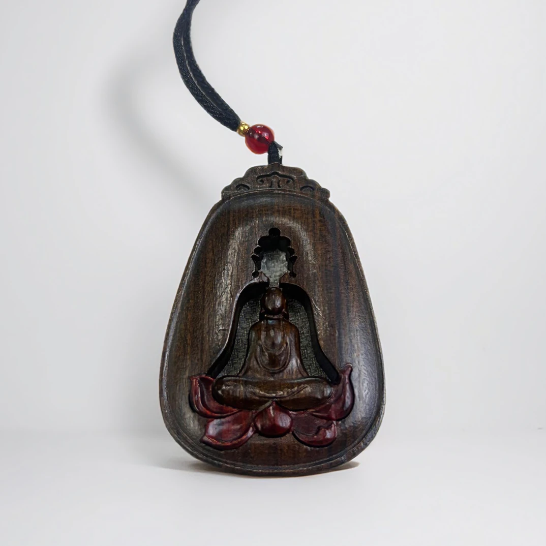 木雕小物件沉贵宝无相佛脖挂车挂老料