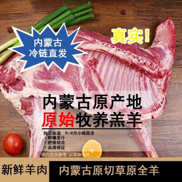 【塞北牛羊】内蒙古全羊白条羊20斤左右