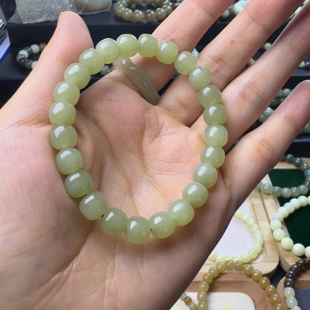 手链未镶嵌和田玉蛋****k