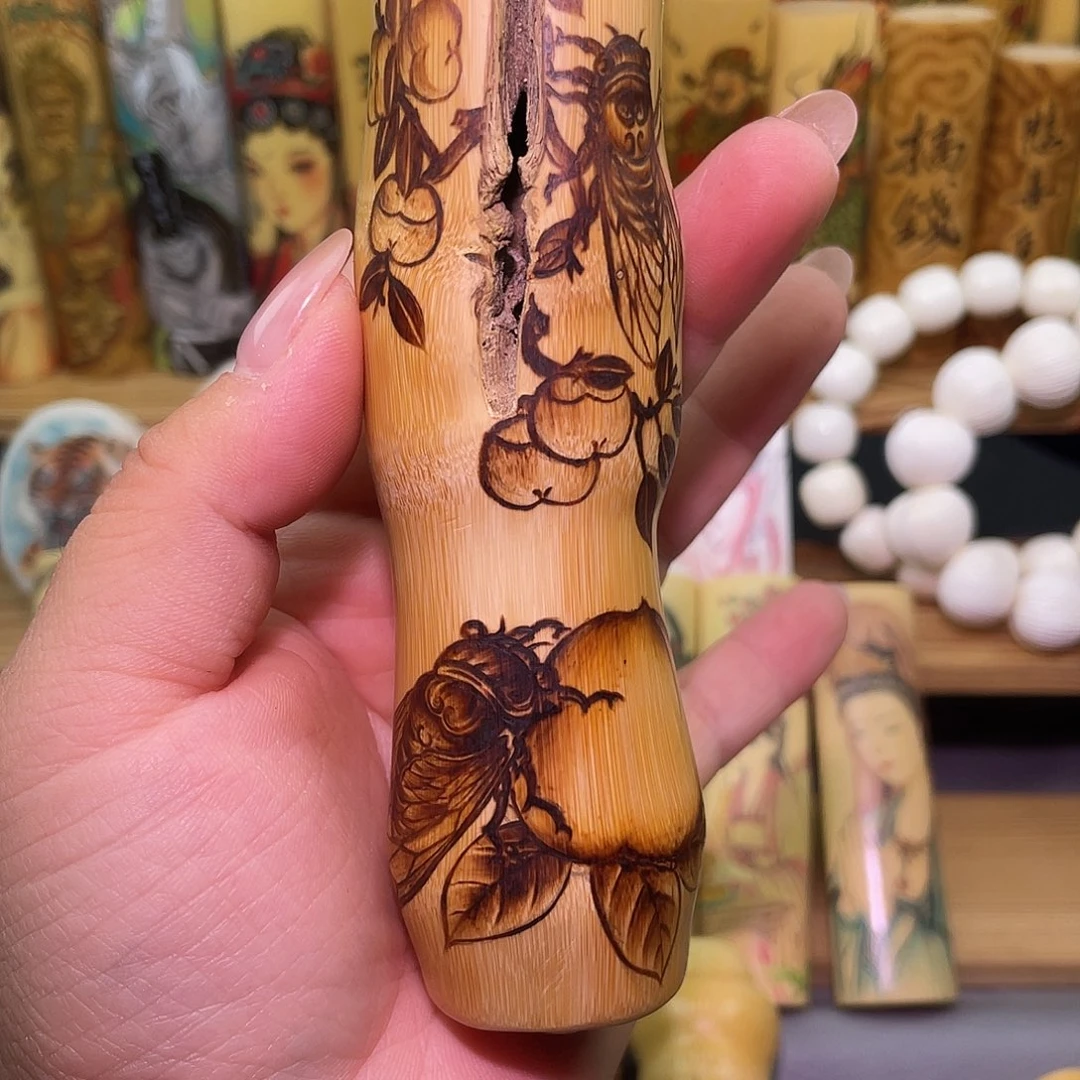 N***卷实心竹手工作品一鸣惊人