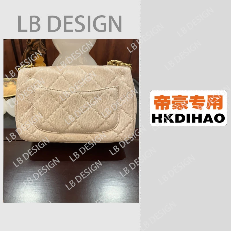 DESIGN【韩8130白色方胖子20CM】手工打造真皮高端定制女士包