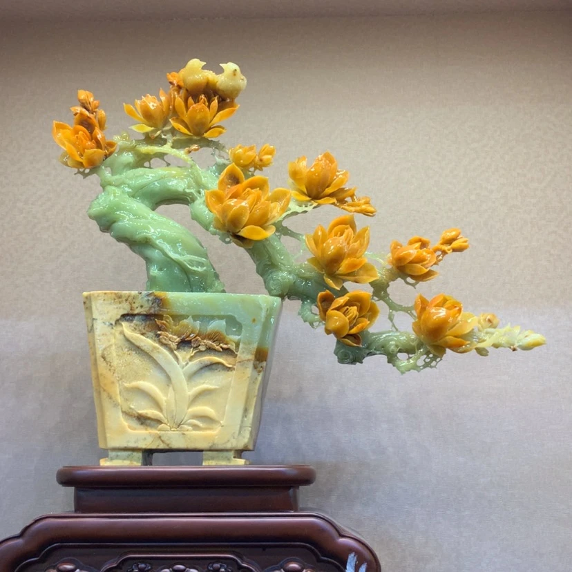 【闪购商品】未镶嵌蛇纹石玉摆件覆膜