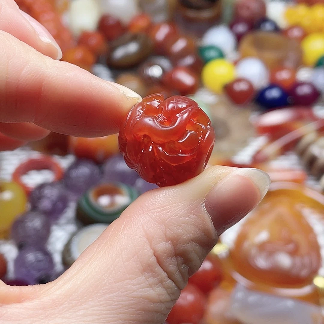 玛瑙/玉髓挂件未镶嵌妩***0