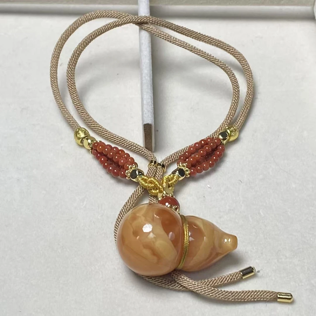 琥珀葫芦项链（多样性发其一）