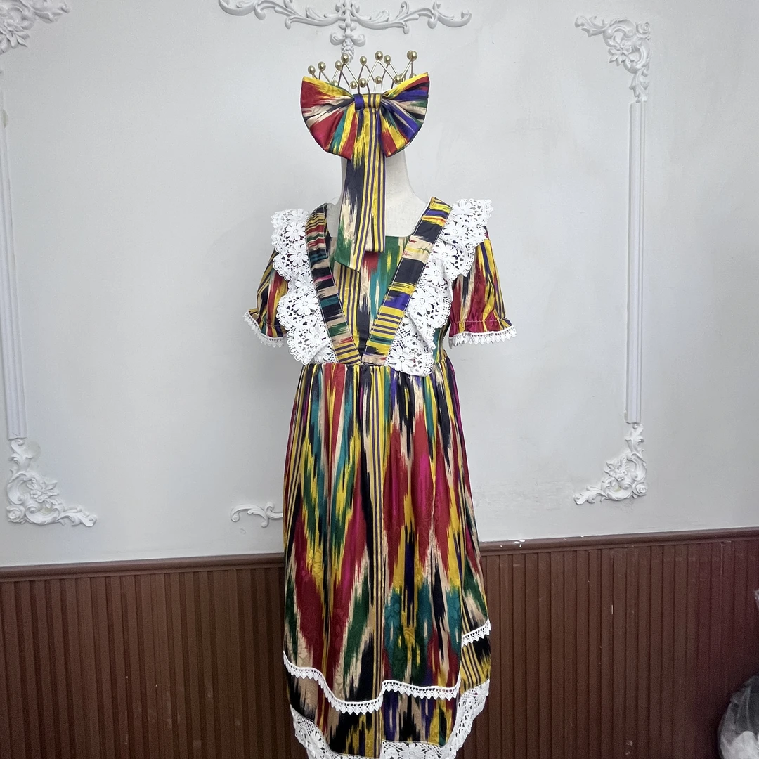 2025年节日福利民族风女童连衣裙