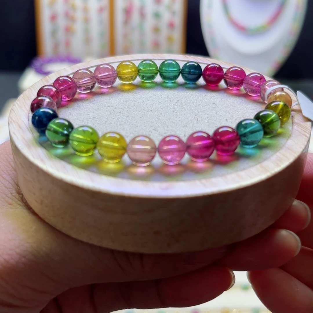 未镶嵌手链碧玺色标7.7mm