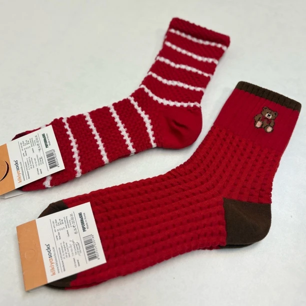 56706 女士中筒袜子2双，尺码：36-40码