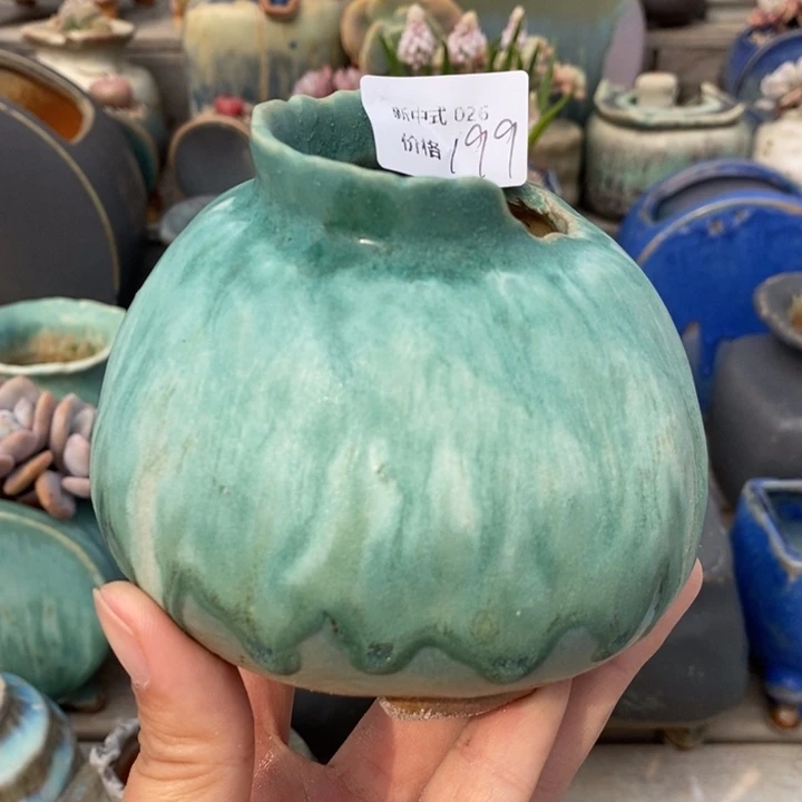 粗砂花盆1987盆新中式026