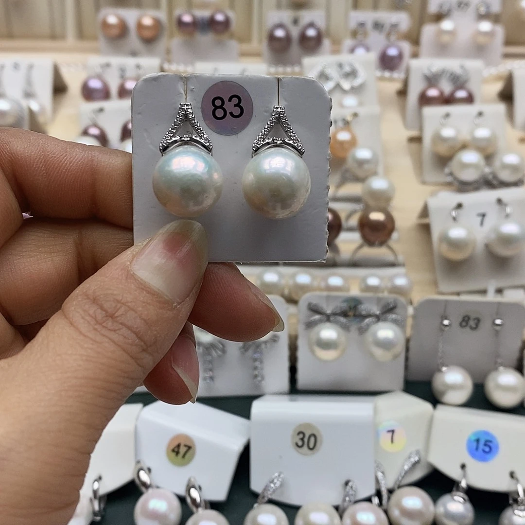 银S925镶嵌颈饰淡水珍珠