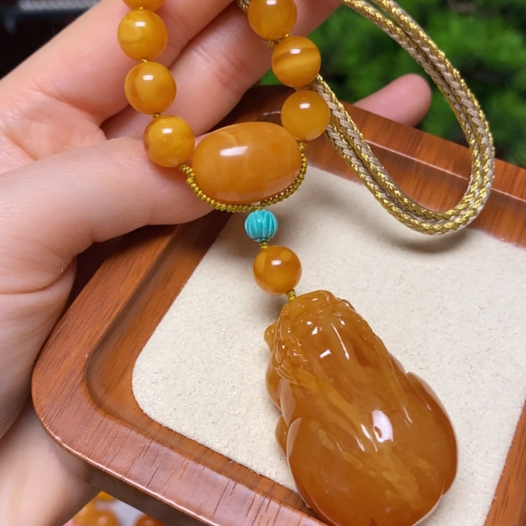 【闪购商品】蜜蜡颈饰未镶嵌项链