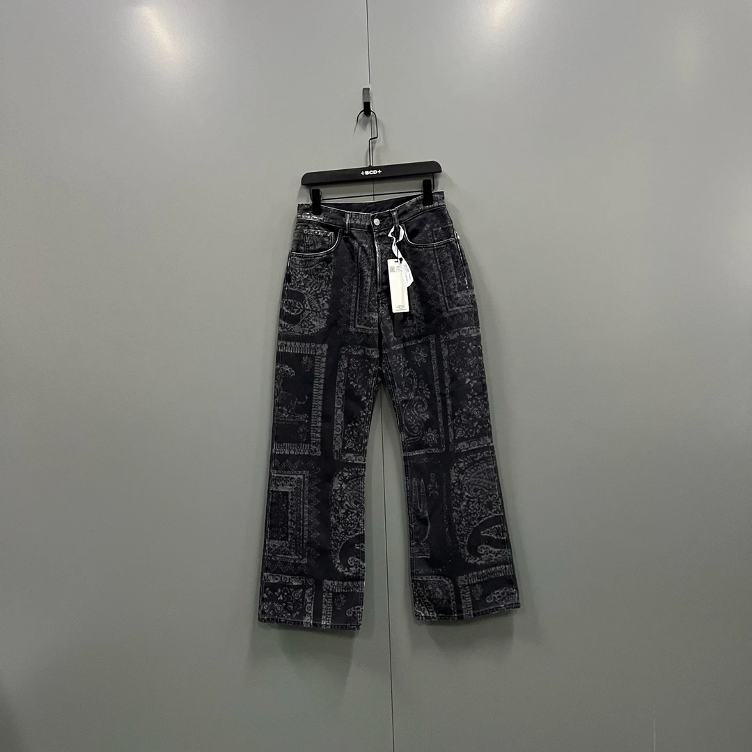 未使用 Acne studio （ll） 017599 腰果花满印长裤 27码