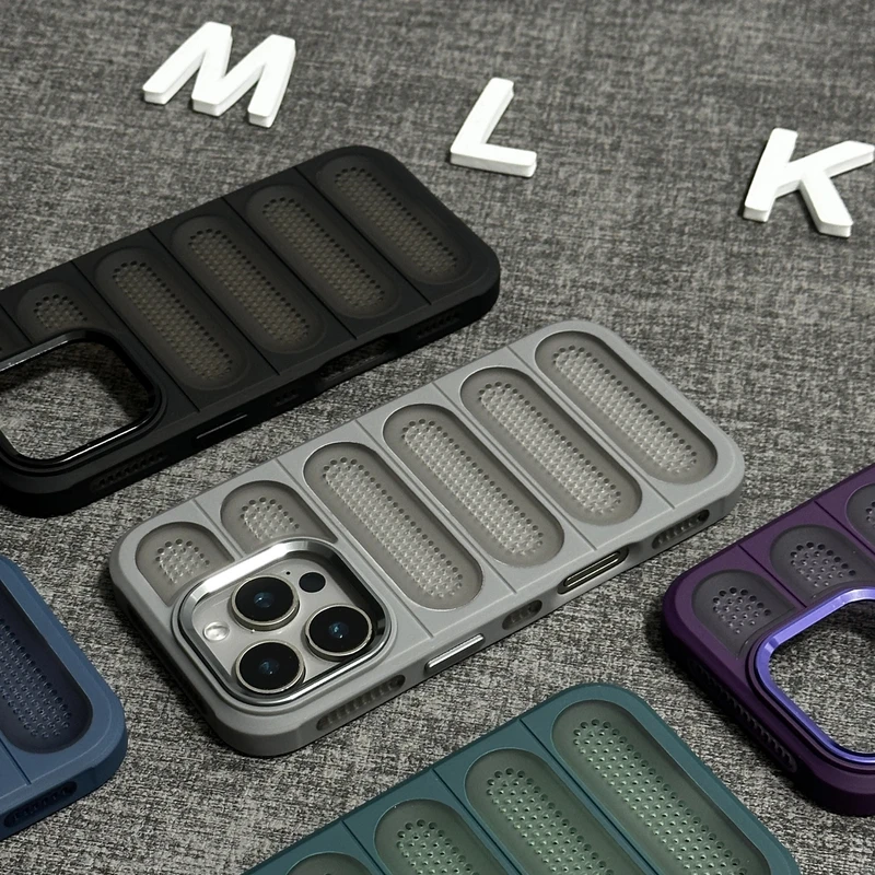 新款【创意散热】适用苹果iPhone16promax/11pro手机壳防摔简约