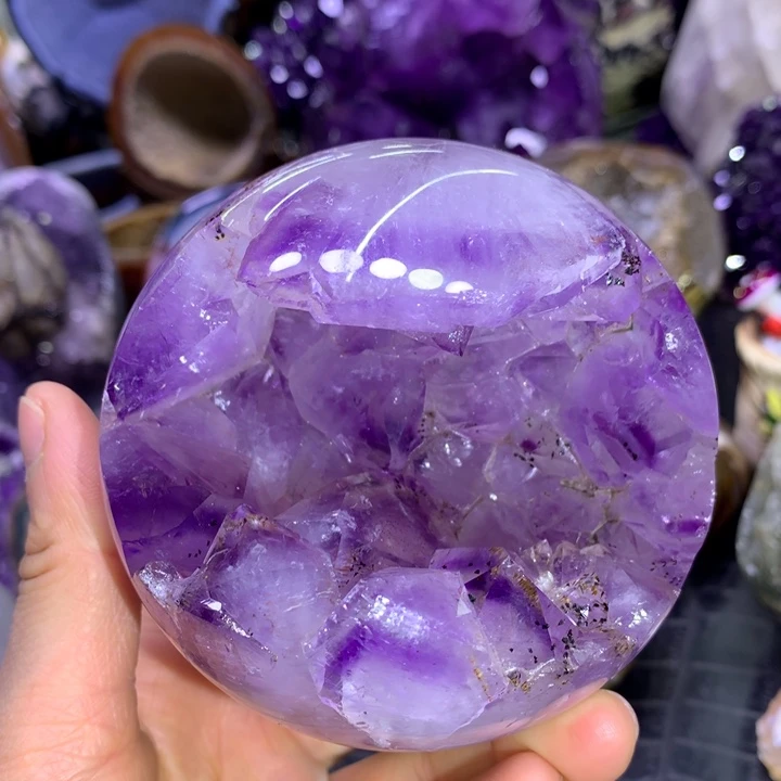 水晶福利紫钛开口笑未镶嵌