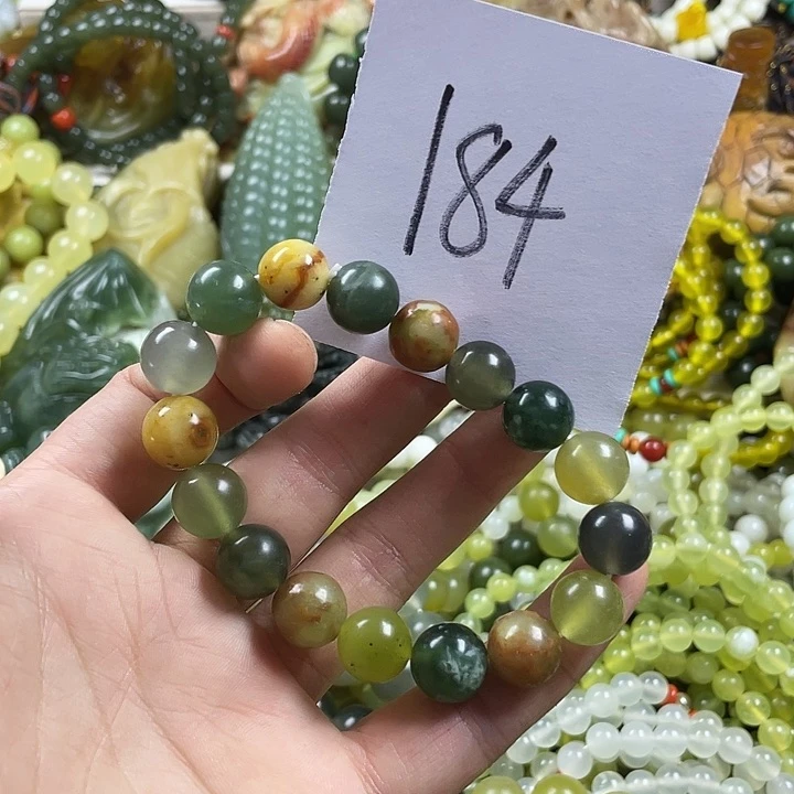 未镶嵌蛇纹石玉手链