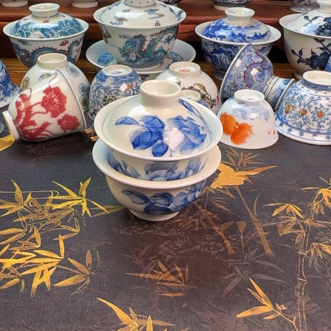 岩茶小盖碗➕小压手主人杯