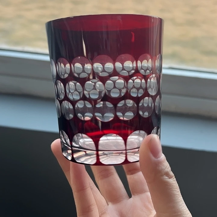 平底款水晶玻璃微瑕一个