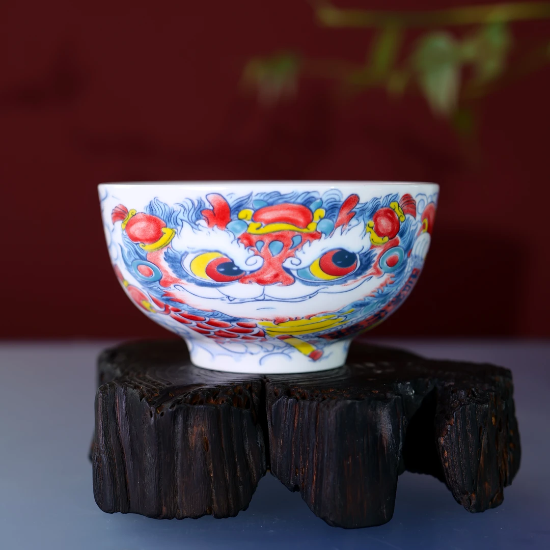 拙明院 国风国潮醒狮系列米饭碗（5英寸，13cm）